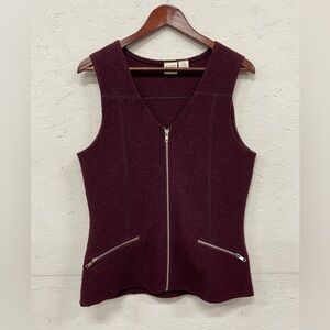 Vintage Nomi Boiled Wool Full Zip Vest, Size M
